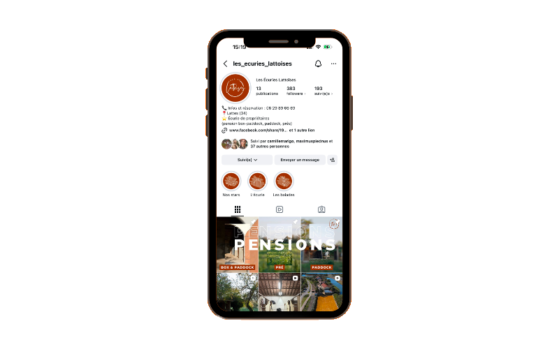 réseaux sociaux écuries lattoises