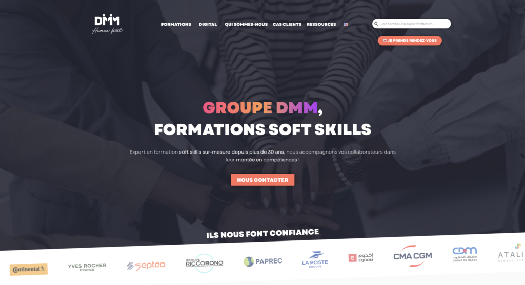 maquette gorupe dmm site