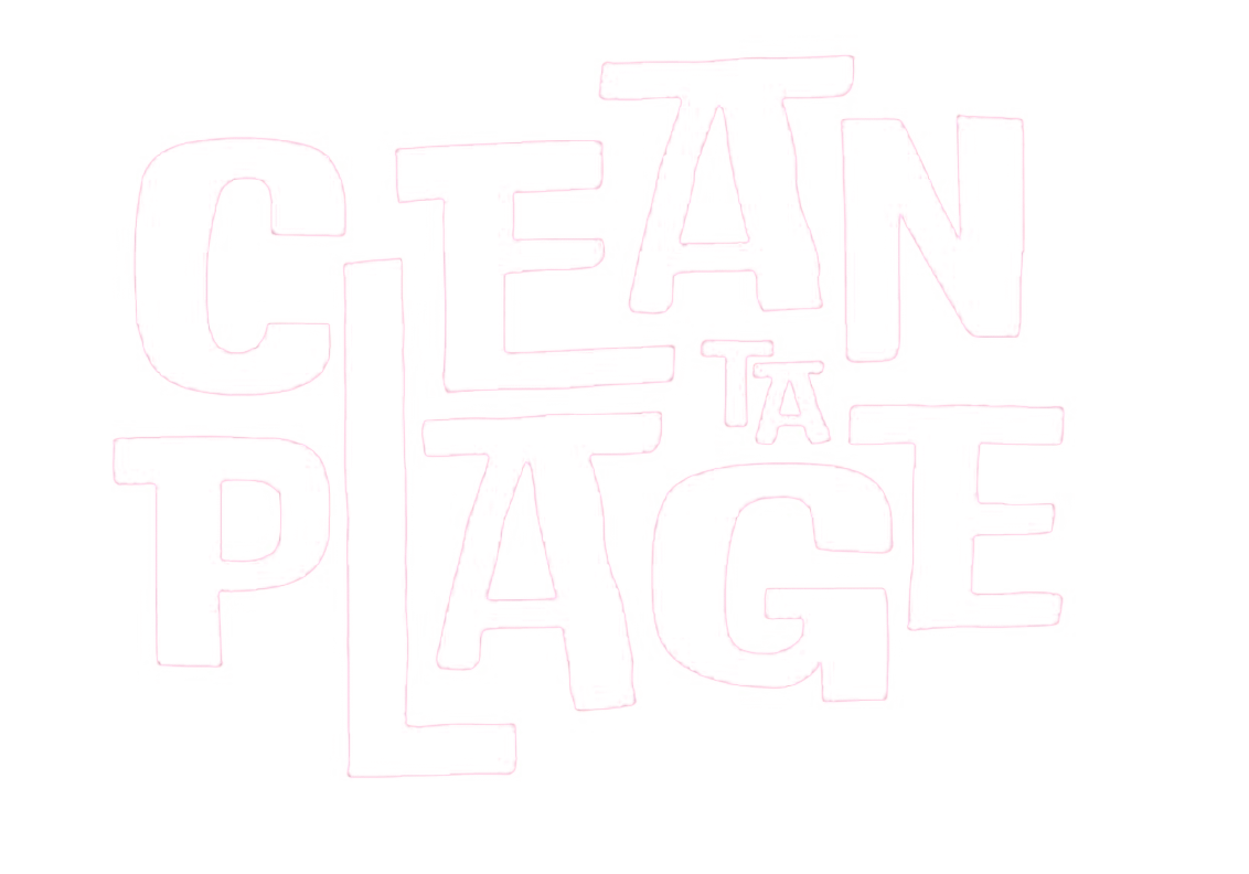 clean ta plage blanc
